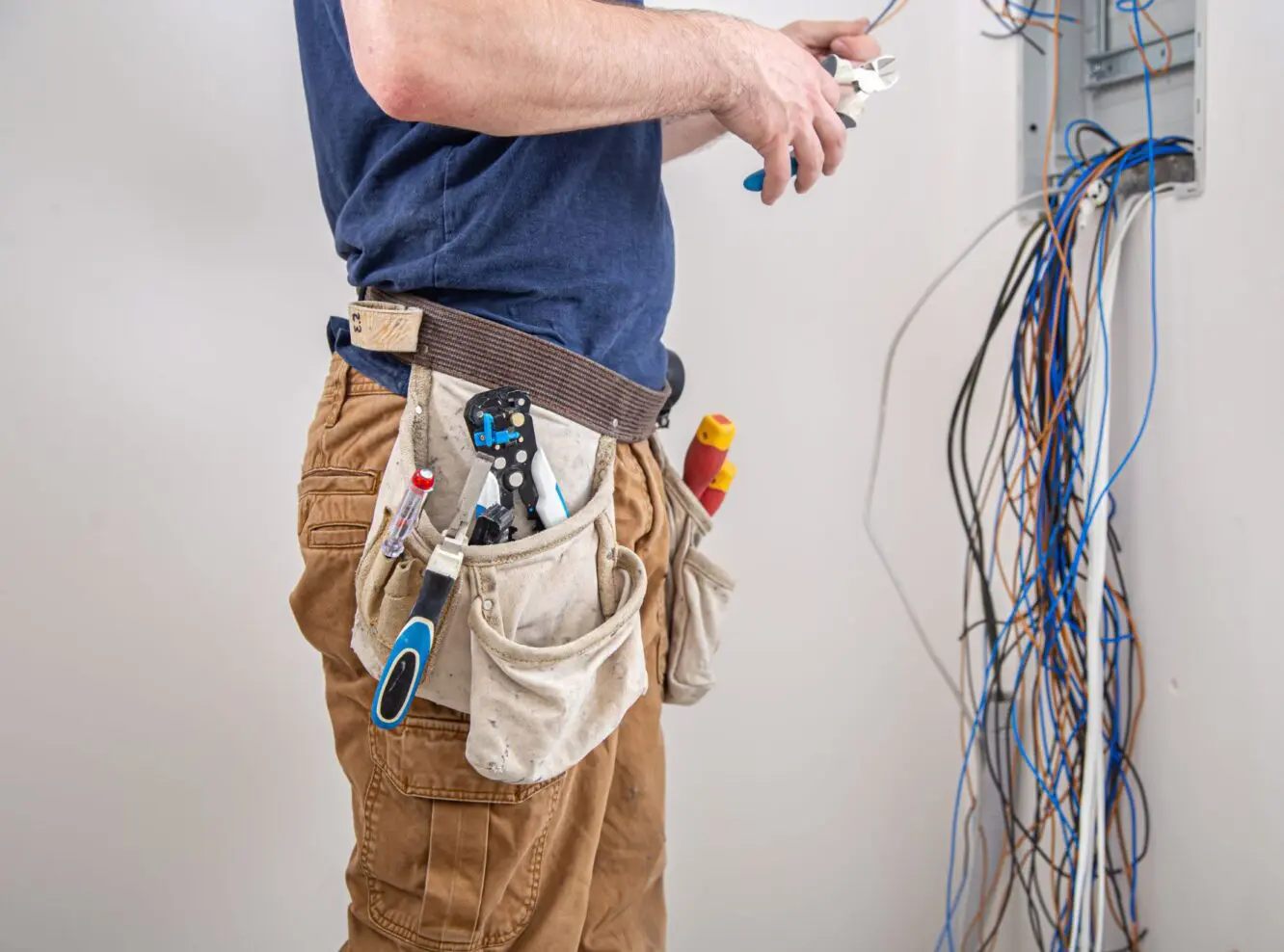 Electrician performing a switchboard upgrade on a home in Sandringham Bayside