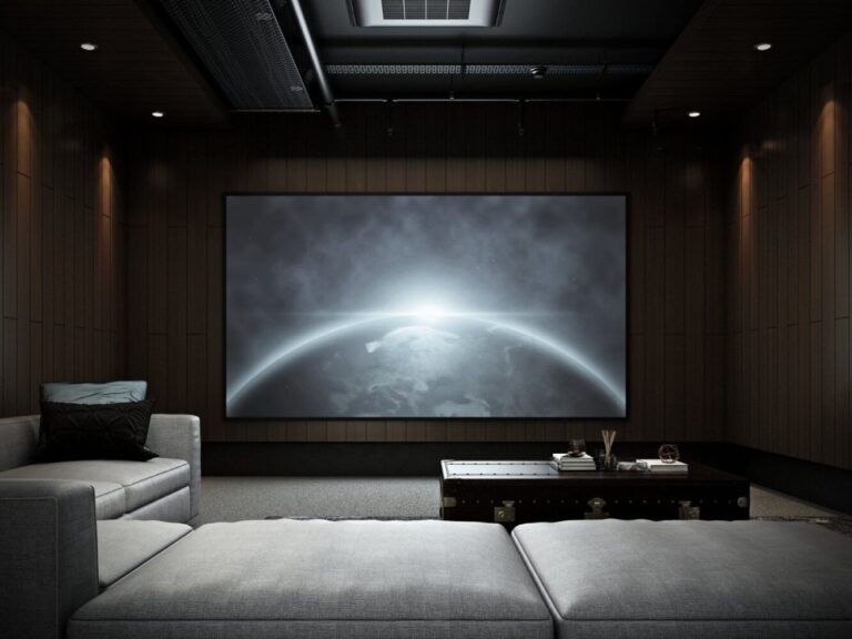 Home theatre installation in a Melbourne home by our electricians